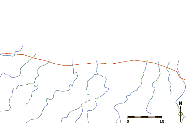 Roads and rivers around Viento Fresco