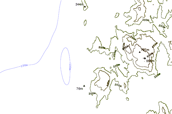 Shoreline around Vila Praia de Ancora