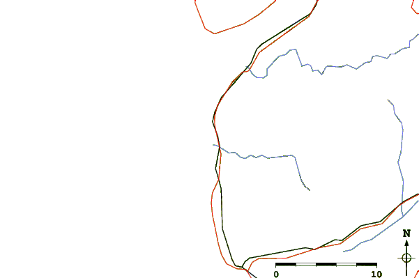 Roads and rivers around Vila Praia de Ancora