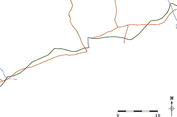 Roads and rivers around Vila Real de Santo Antonio