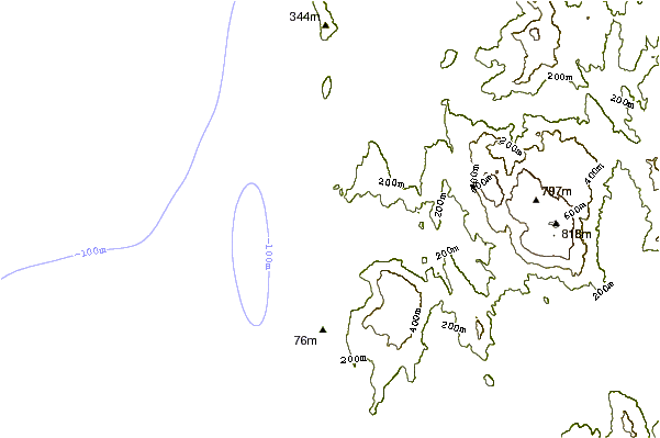 Shoreline around Vila Praia de Ancora
