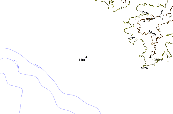 Shoreline around Villa Bonita