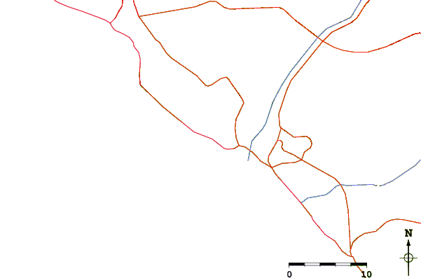 Roads and rivers around Villa