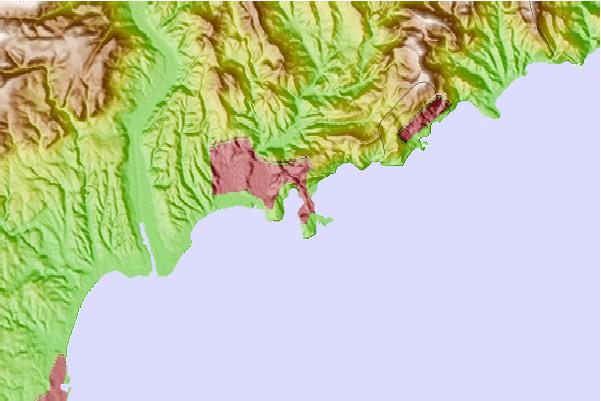 Surf spots located close to Villefranche sur Mer
