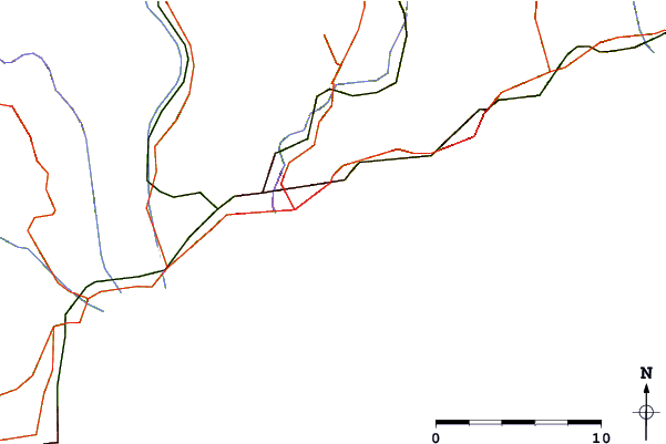 Roads and rivers around Villefranche sur Mer