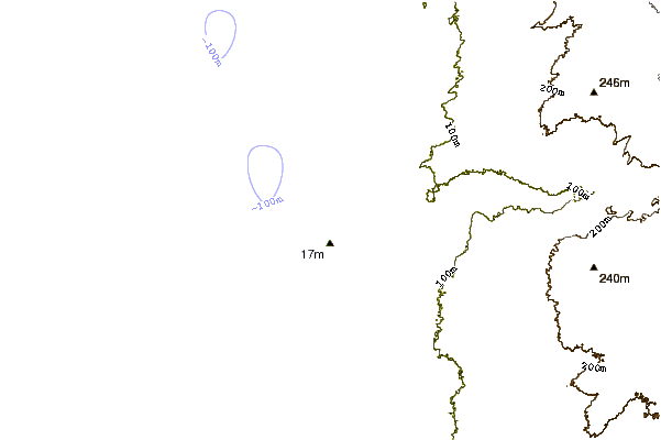 Shoreline around Vineta Point