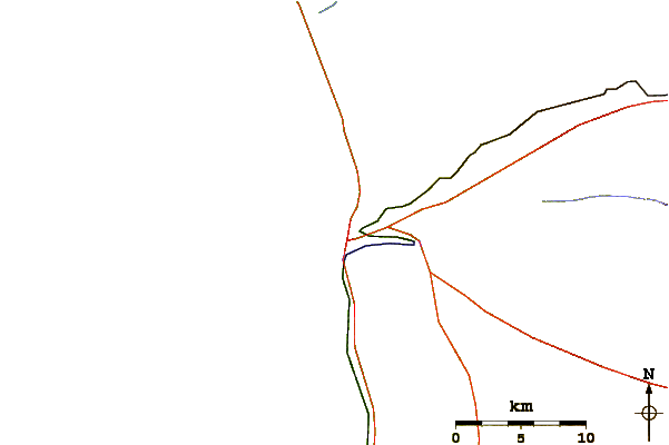 Roads and rivers around Vineta Point