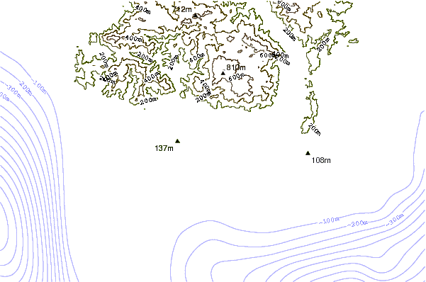 Shoreline around Virac Harbour