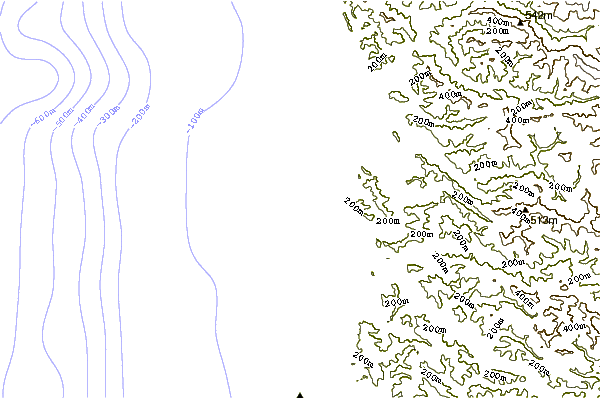 Shoreline around Virgin Creek