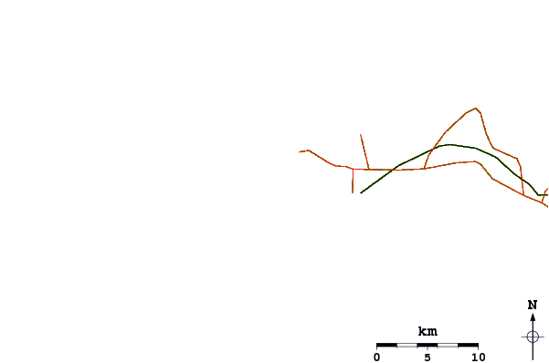 Roads and rivers around Vivier