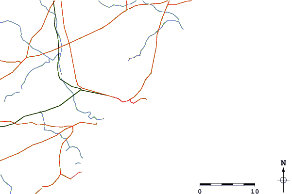 Roads and rivers around Vizag (Visakapatanam) - East Point