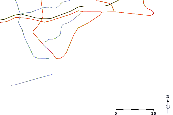 Roads and rivers around Vleesbaai