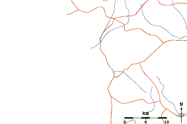 Roads and rivers around Voidokoilia
