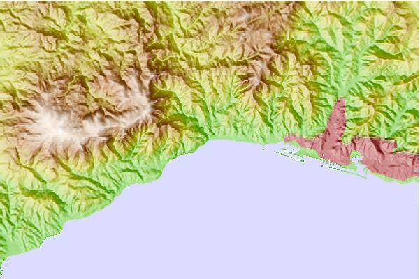 Surf spots located close to Voltri