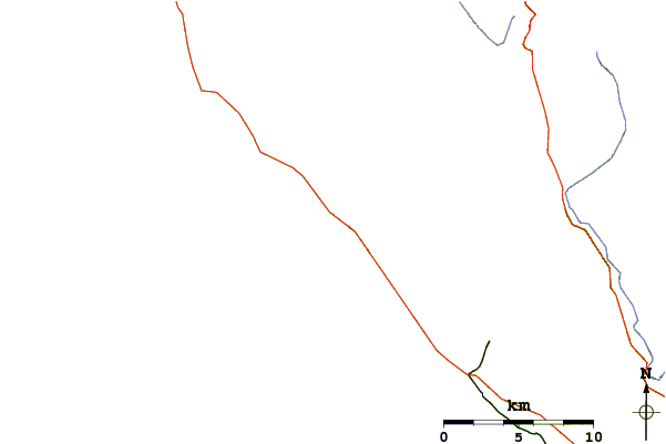Roads and rivers around Waddell Creek