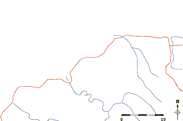 Roads and rivers around Waihau Bay