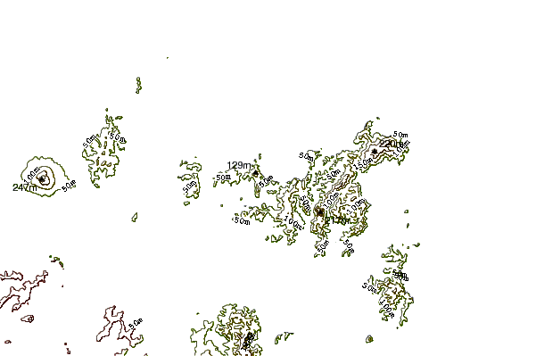 Shoreline around Waiheke Island