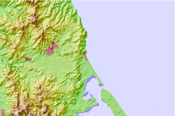 Surf breaks located close to Waihi Beach