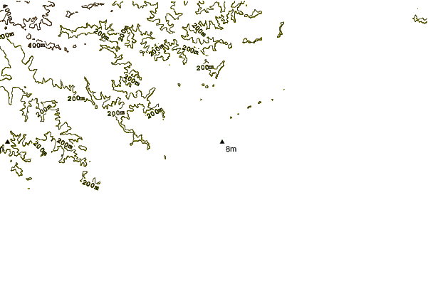 Shoreline around Waihua