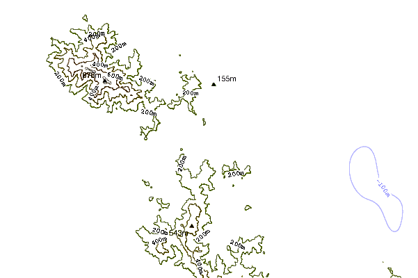 Shoreline around Waikawau Bay