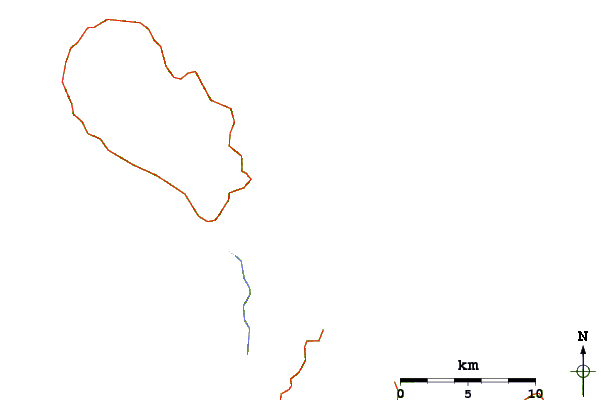 Roads and rivers around Waikawau Bay