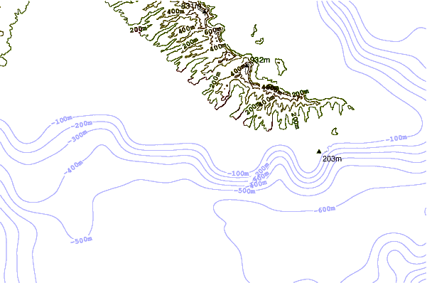 Shoreline around Waikiki