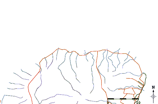 Roads and rivers around Waikokos