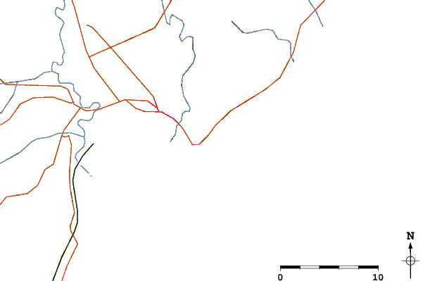 Roads and rivers around Wainui Beach - Schools
