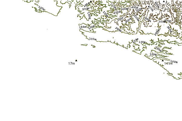 Shoreline around Wainui Reef