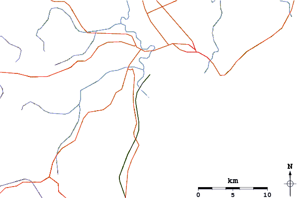 Roads and rivers around Waipaoa River