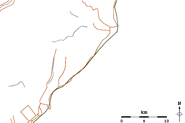 Roads and rivers around Waipapa Bay