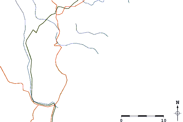 Roads and rivers around Waipatiki