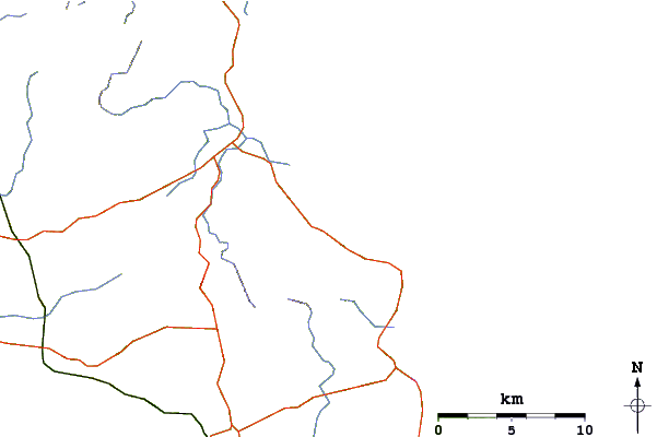 Roads and rivers around Waipu Cove