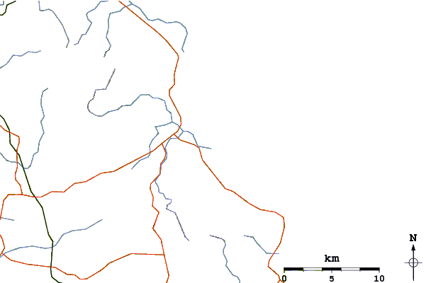 Roads and rivers around Waipu River
