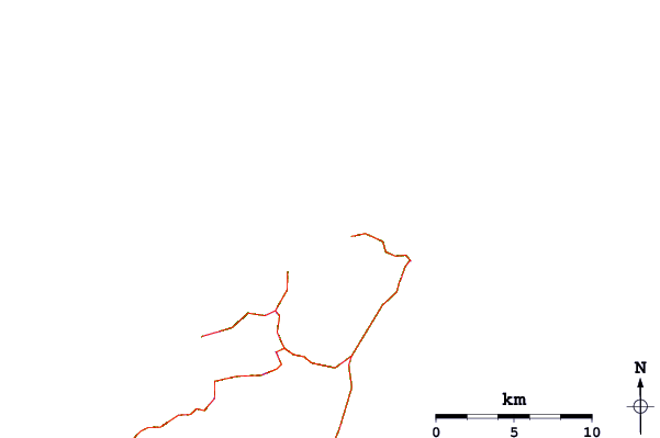 Roads and rivers around Wharariki Beach