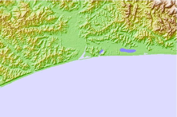 Surf spots located close to Wairoa River Mouth
