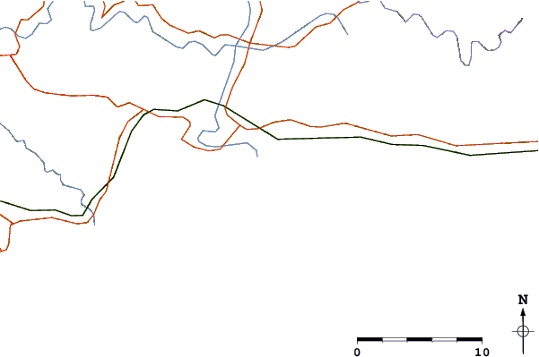 Roads and rivers around Wairoa River Mouth