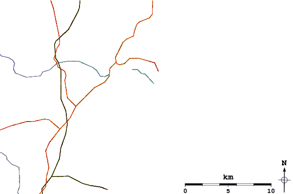 Roads and rivers around Walberswick