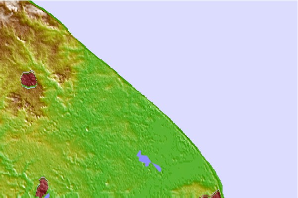 Surf spots located close to Walcott