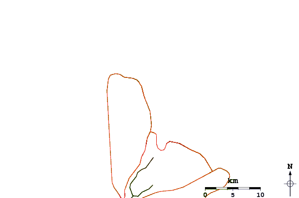 Roads and rivers around Walkers