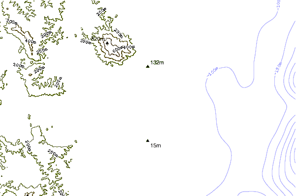 Shoreline around Wallaga Rivermouth