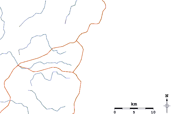 Roads and rivers around Wallaga Rivermouth