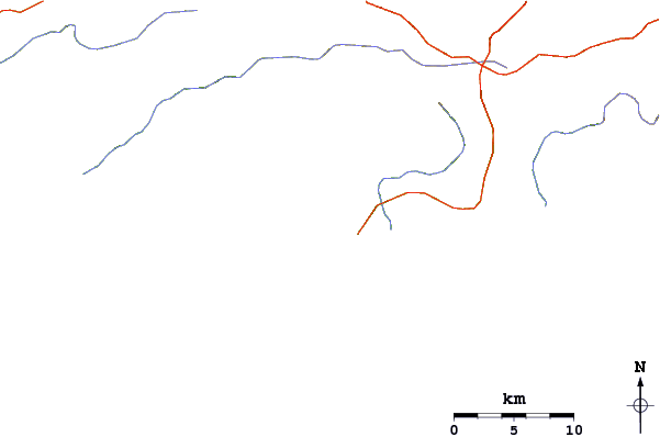 Roads and rivers around Wanukaka