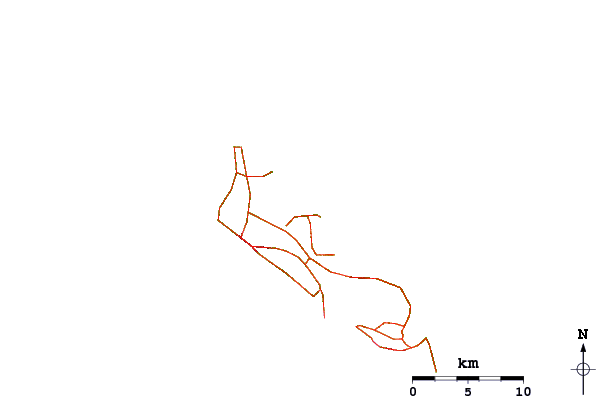 Roads and rivers around Wariruri