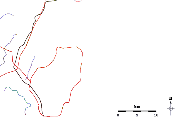 Roads and rivers around Warriewood