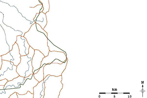 Roads and rivers around Wategos