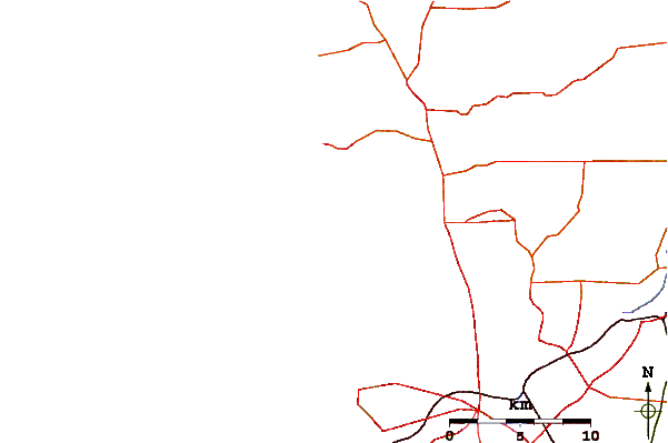 Roads and rivers around Watermans