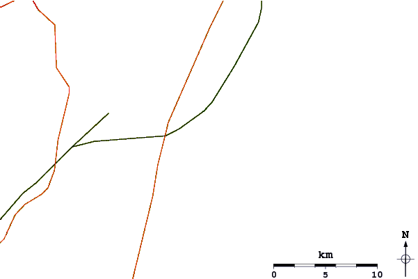 Roads and rivers around Wells Jetties