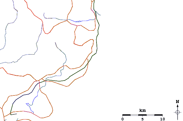 Roads and rivers around Werri Beach