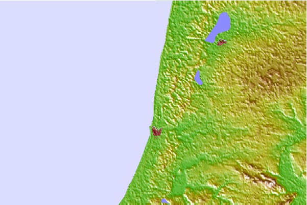 Surf spots located close to West Peak
